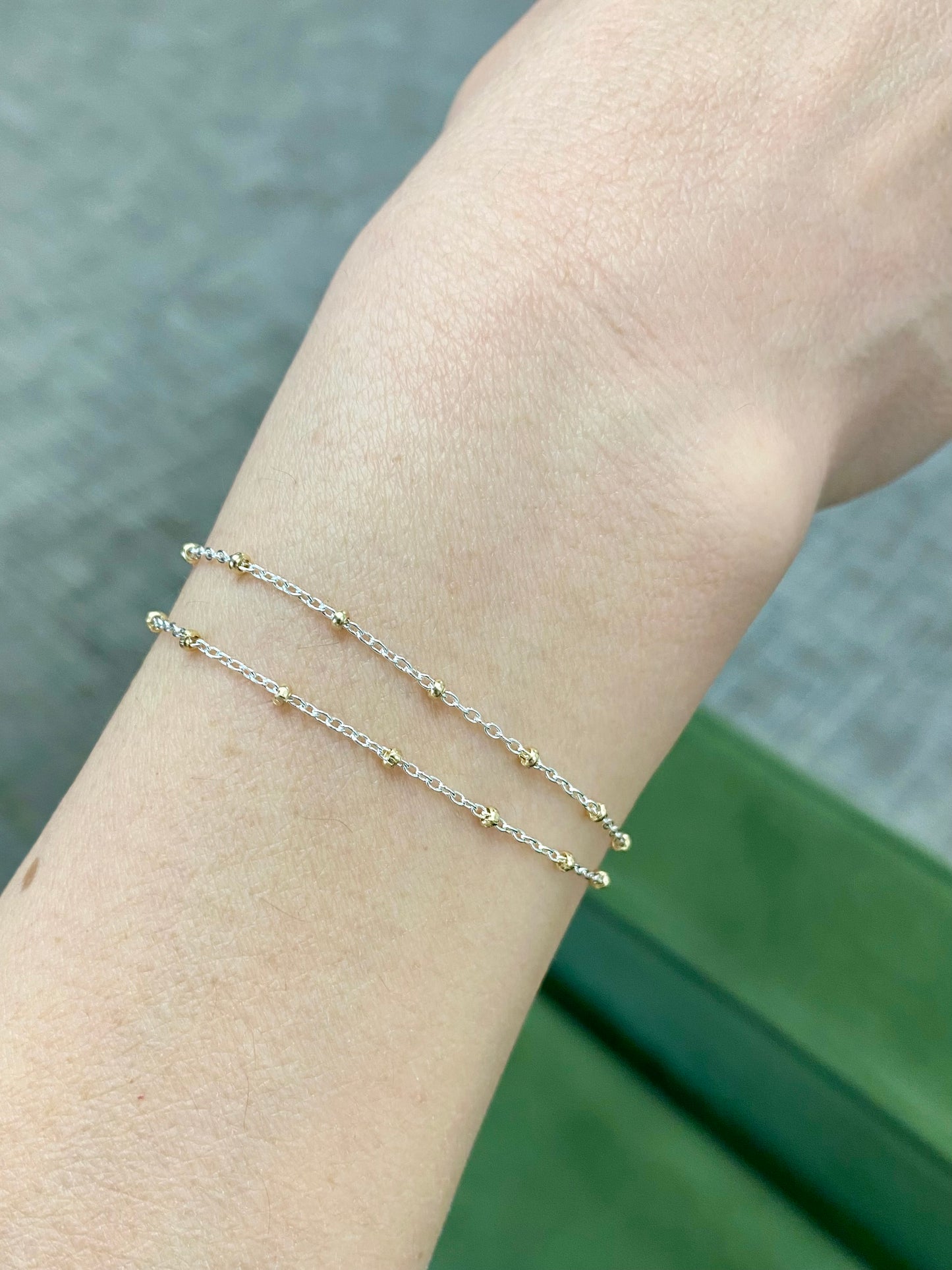 Mixed Metal Satellite Chain 1.35mm - C30