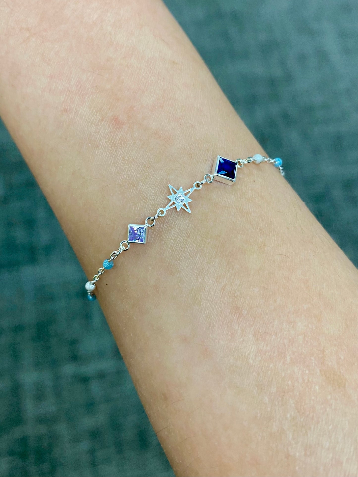 Luxe Diamond 4mm Birthstone Connectors - Sterling Silver - 3 Pack/12 Pack - B33S - Luxe Colors