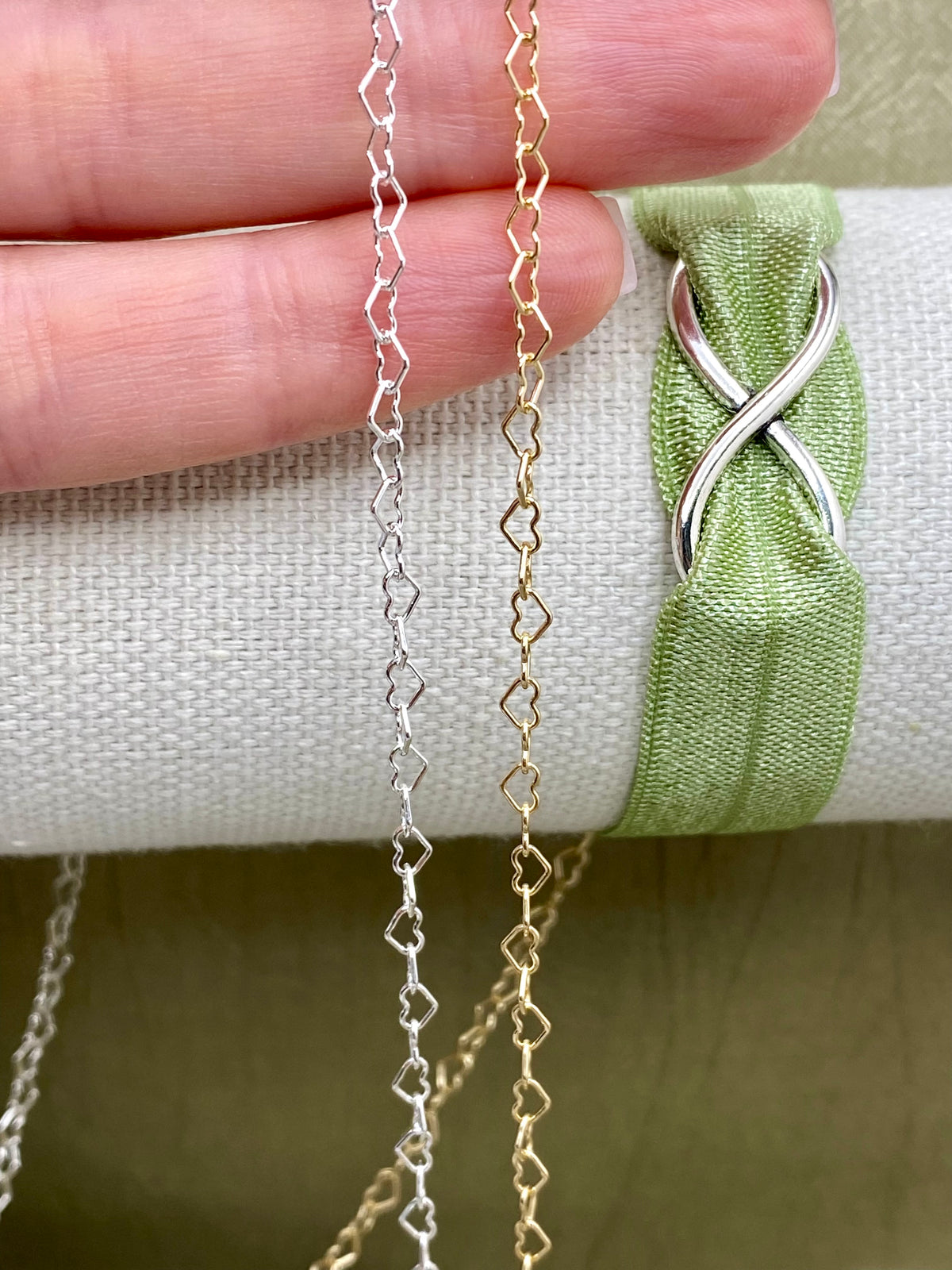 Champagne Heart Chain 3.2mm - C56 (New C8)