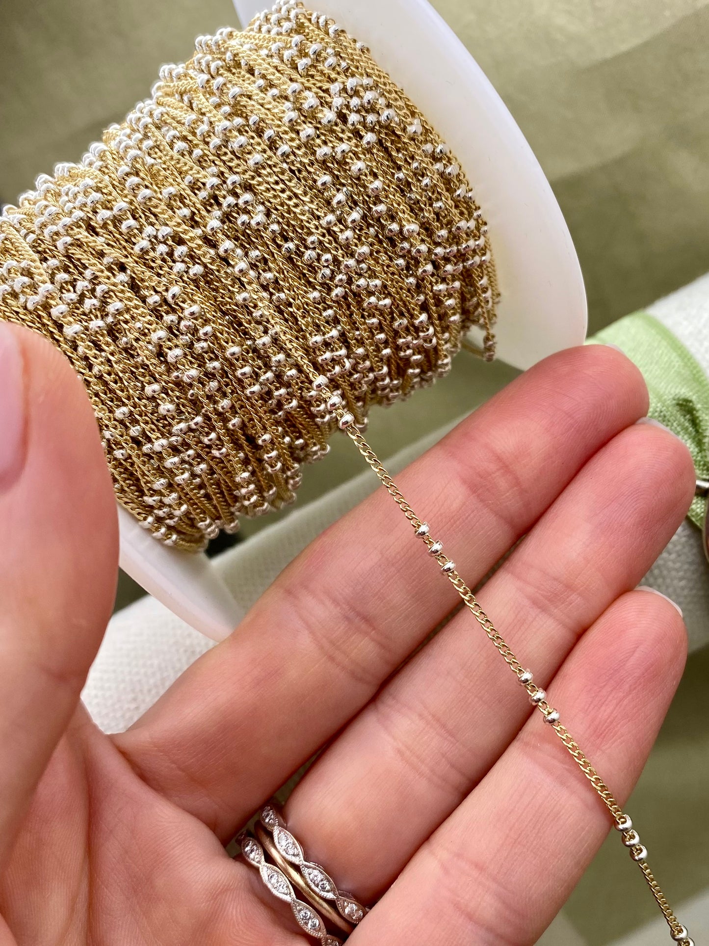 3 Bead Mixed Metal - C36