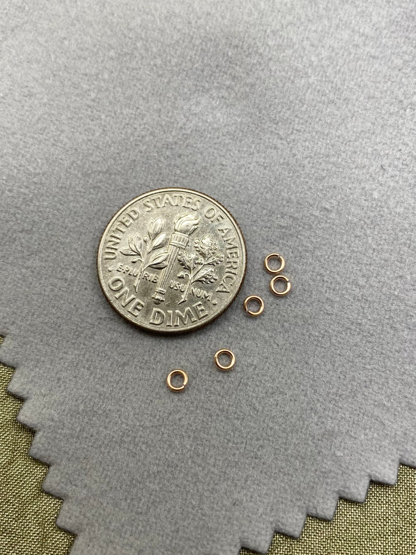 24 gauge 2.5mm Rose Gold Filled Jumprings - J2