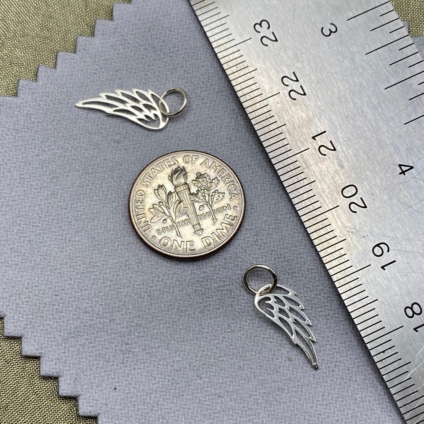 Angel Wing Charms - 2 pack - F39