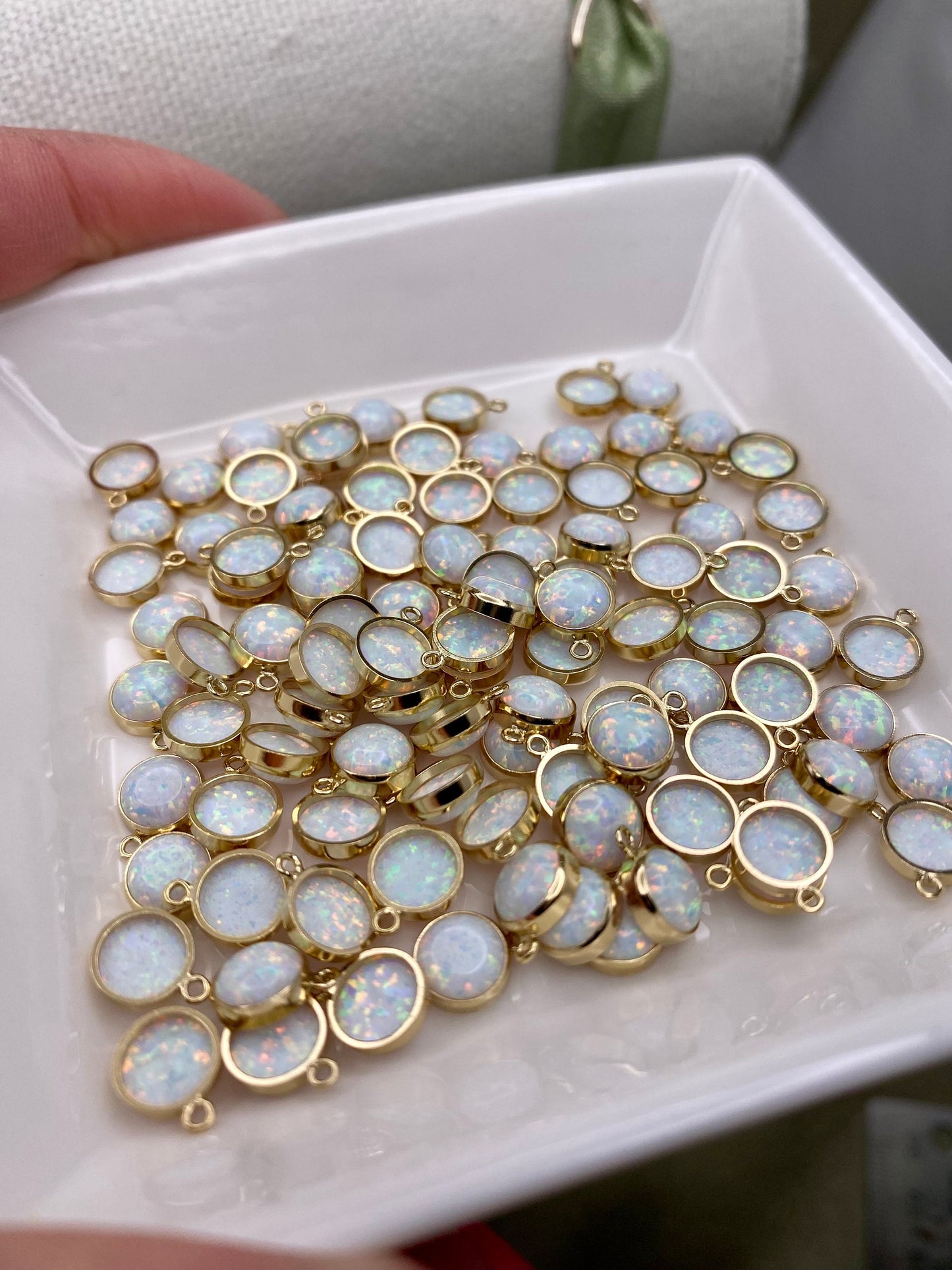 Turquoise Charm 6mm - 2 Pack - B28