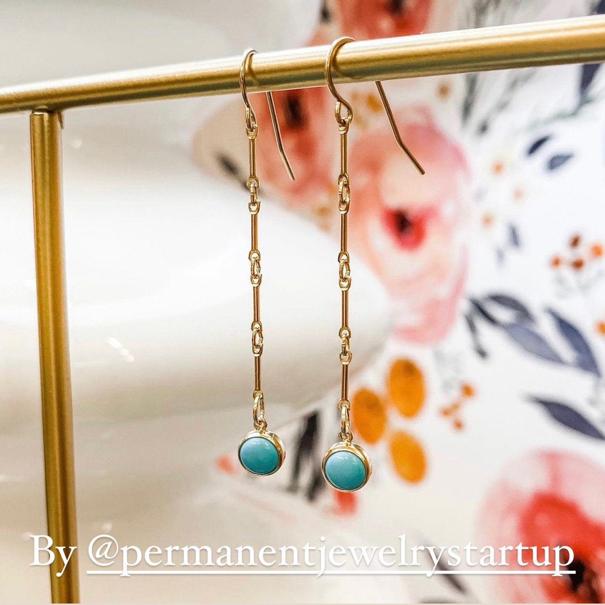 Turquoise Charm 6mm - 2 Pack - B28