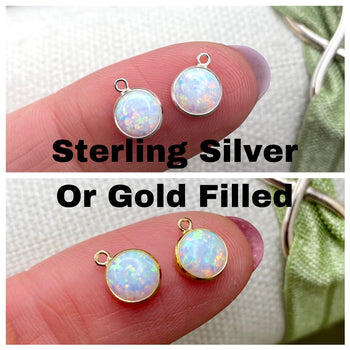 Opal Charm 6mm - 2 Pack - B25