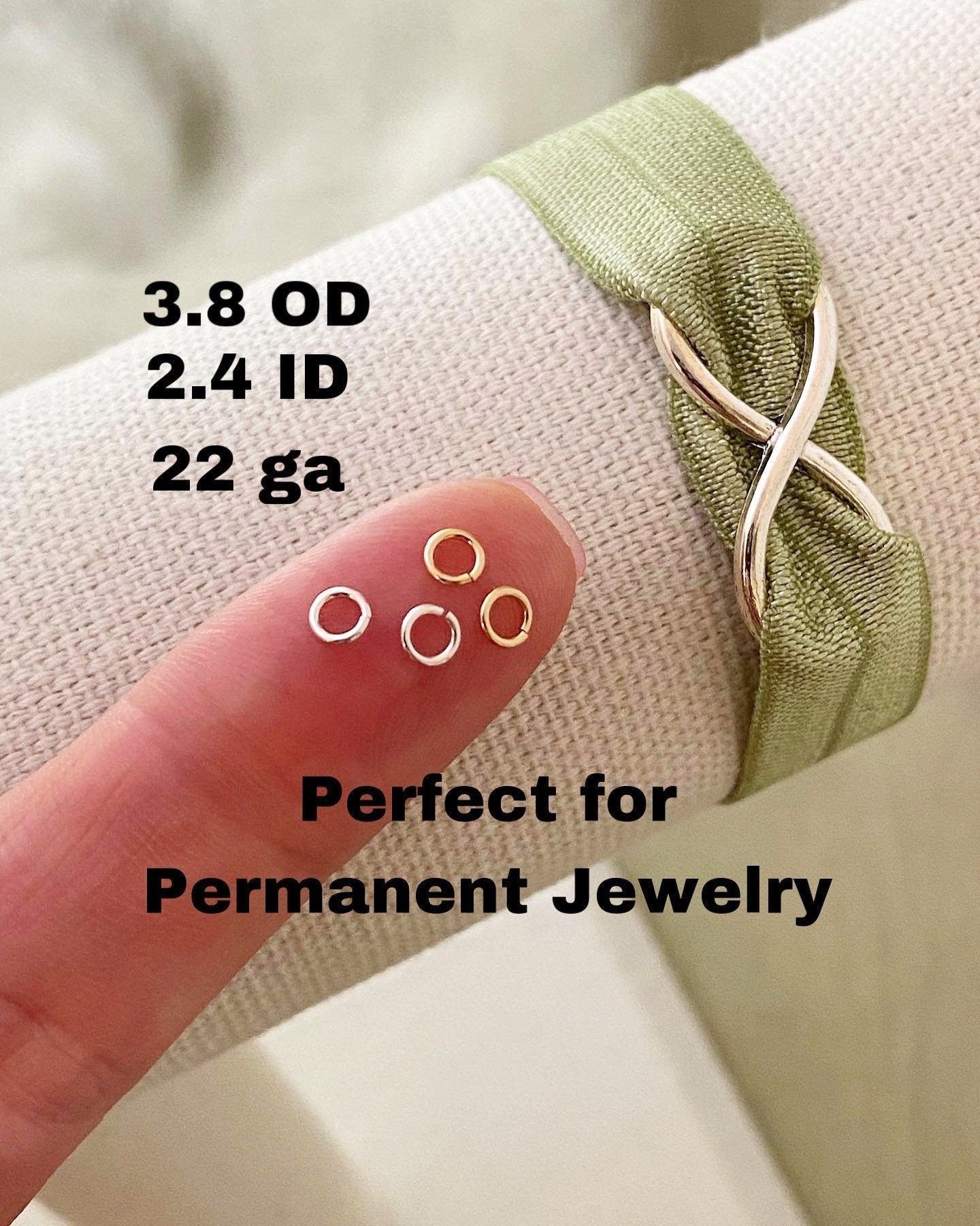 22 gauge 3.8mm Jumprings - J7