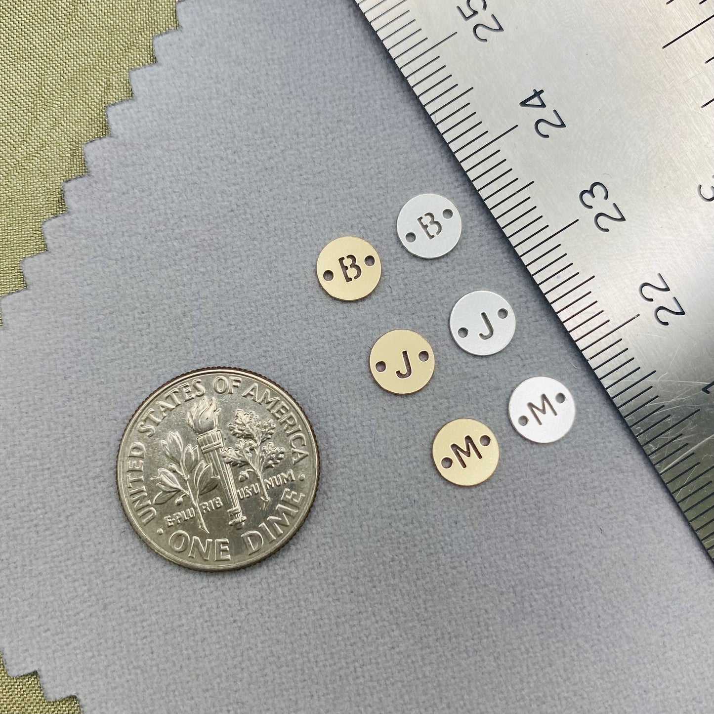 Number Connector 6mm - Gold Filled - L36G