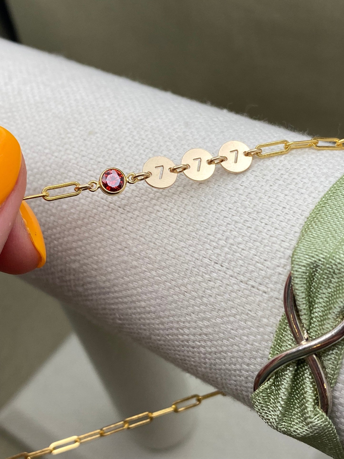 Number Connector 6mm - Gold Filled - L36G