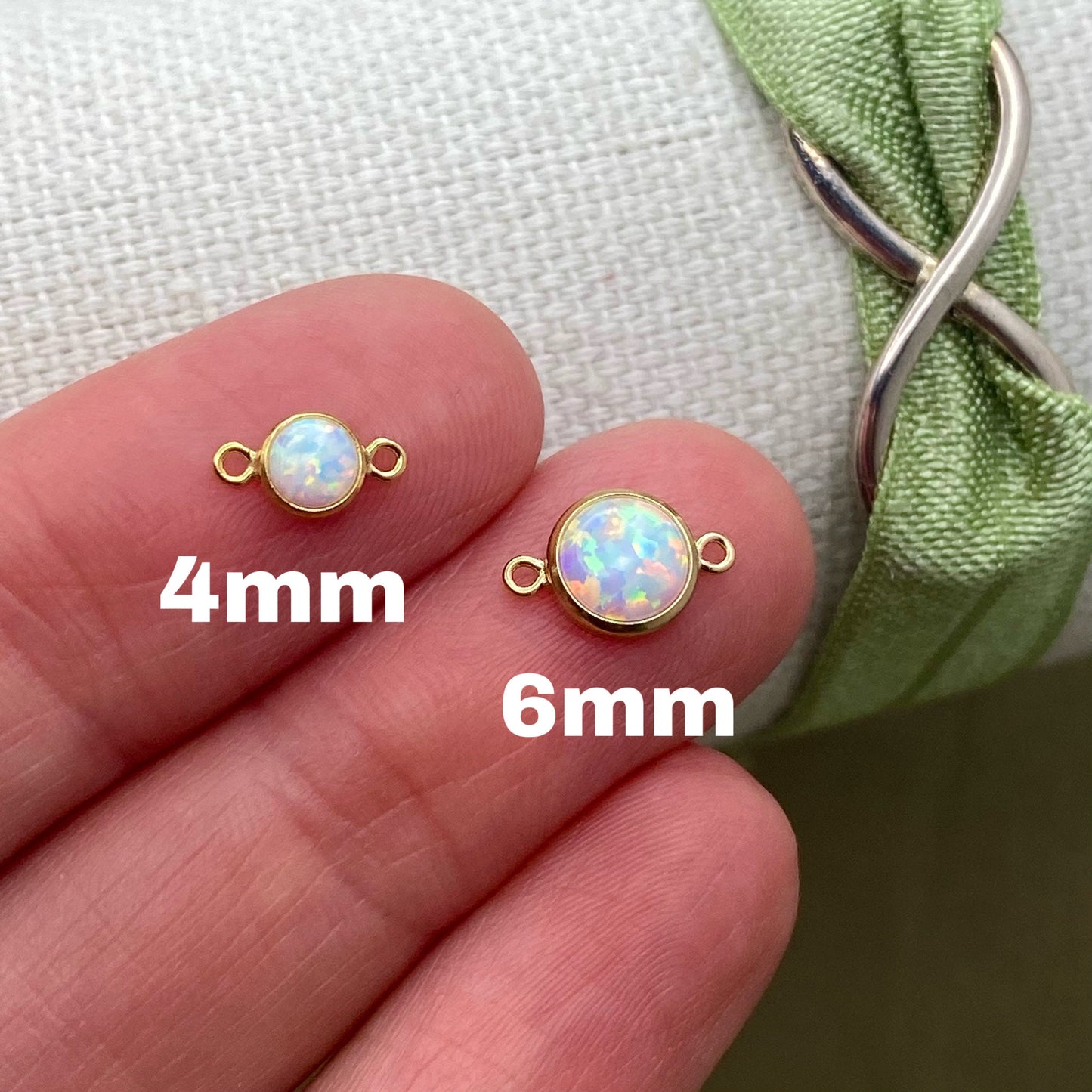 Turquoise Connector 6mm - 2 Pack - B22