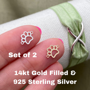 Paw Print Connectors (stencil) - 2 Pack - L10