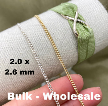 Classic Curb Chain (smaller) 2.0mm -  C19