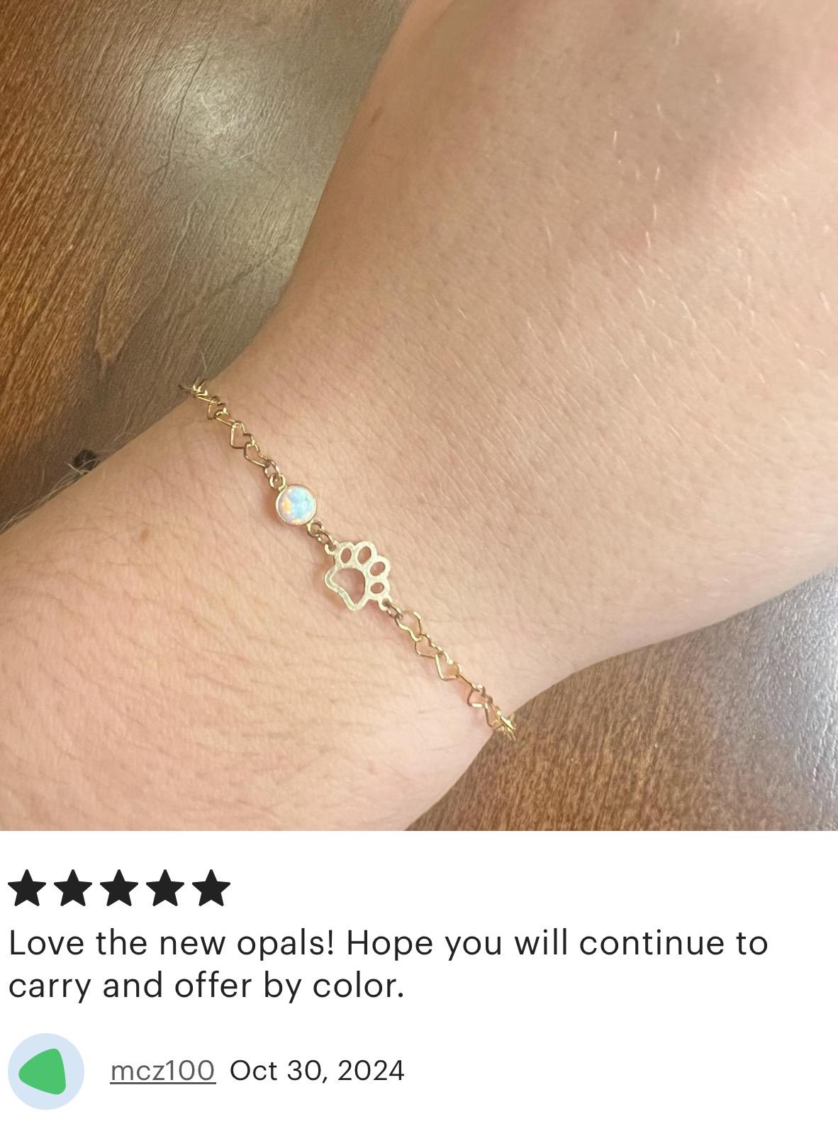 Orange Opal Connector 4mm - 3 Pack - B13