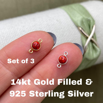 Red Opal Connector 4mm - 3 Pack - B12