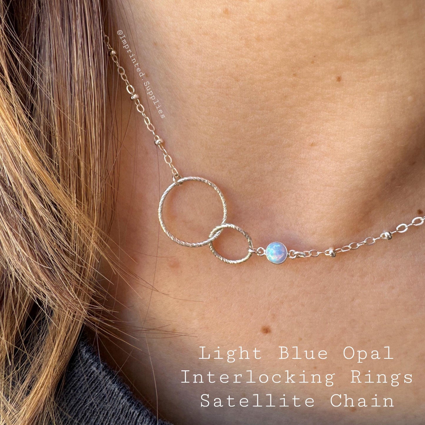 Orange Opal Connector 4mm - 3 Pack - B13