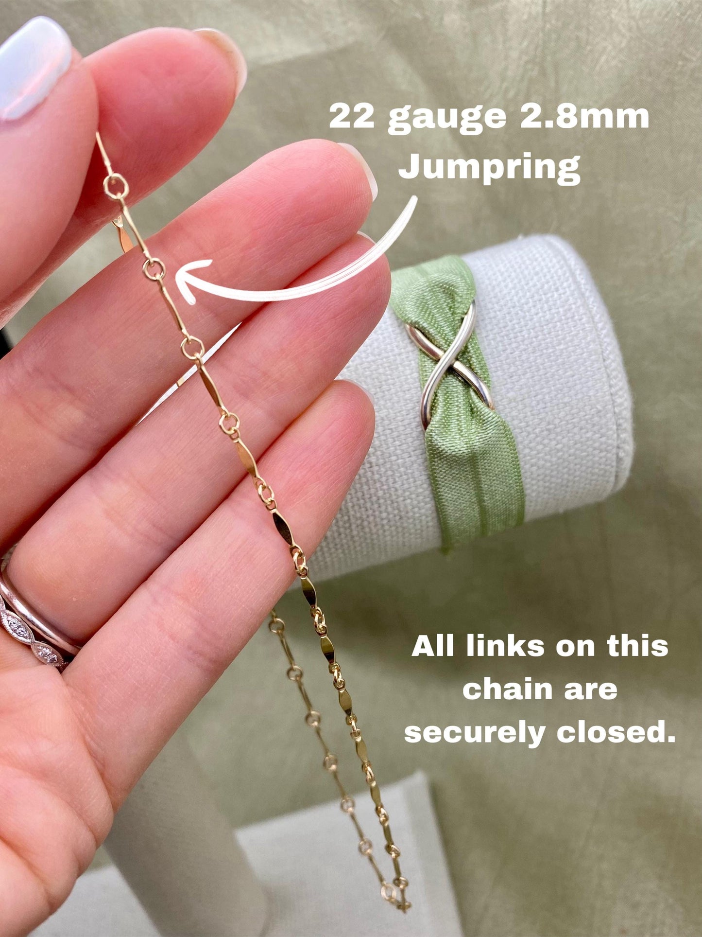 Dapped Link & Bar "DLB" Chain - C23