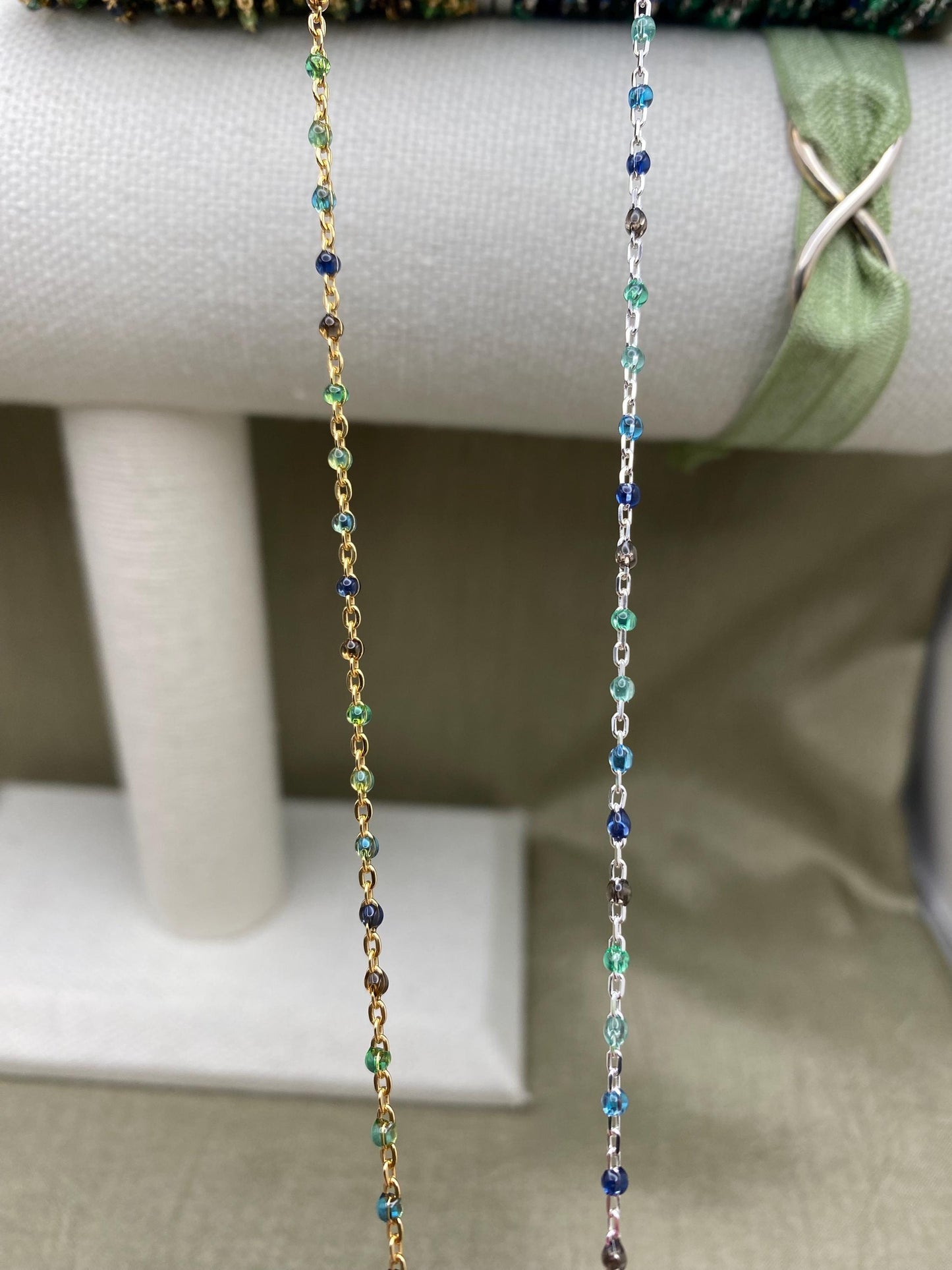 Ocean Enamel Chain - Dot Cable - E21