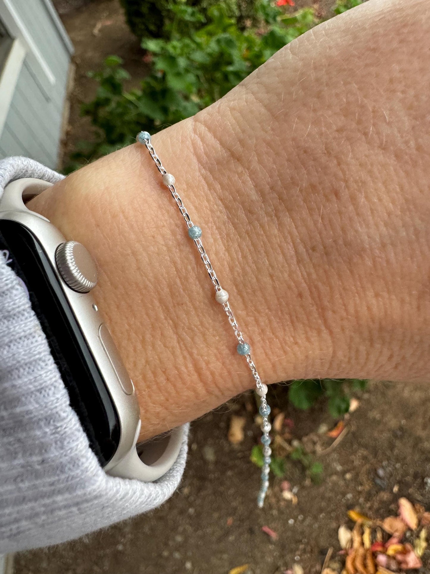 Ice Queen Enamel Chain - Dot Cable - E23