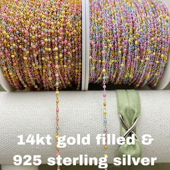Pixie Dust Enamel Chain - Dot Cable - E20