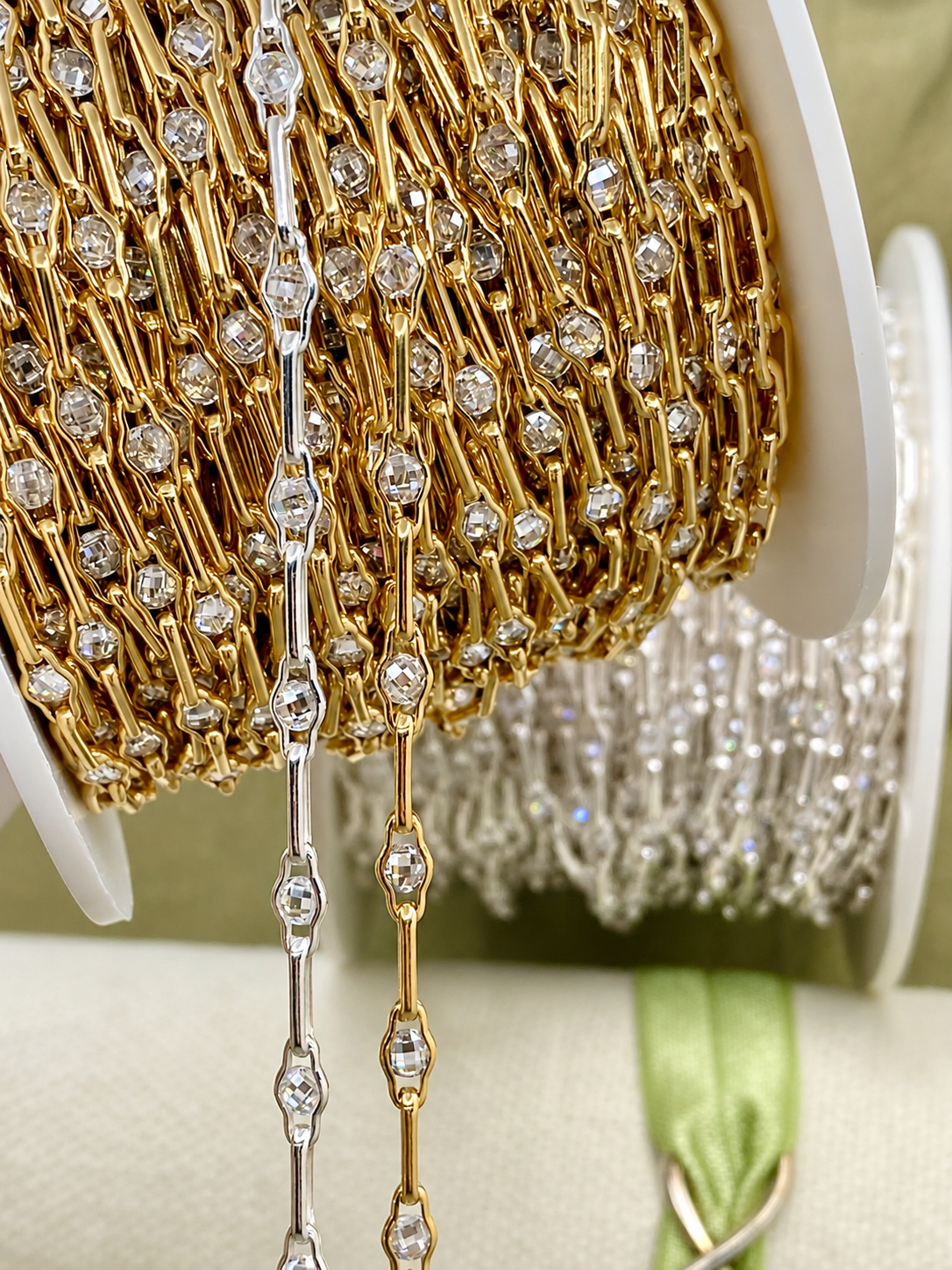 “Old Money” Crystal CZ Chain - C51