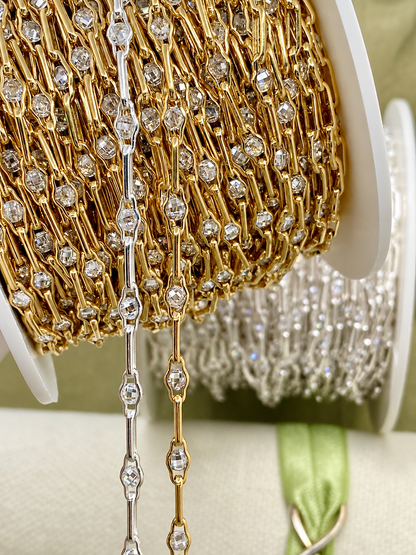 “Old Money” Crystal CZ Chain - C51