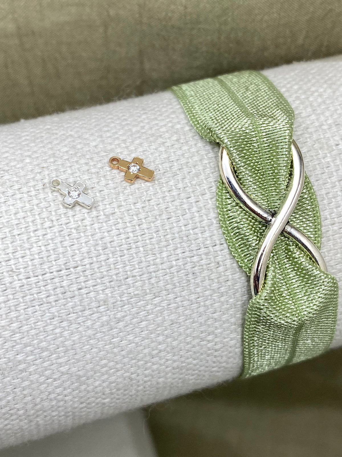 Tiny Cross Charm CZ - 2 Pack - L71