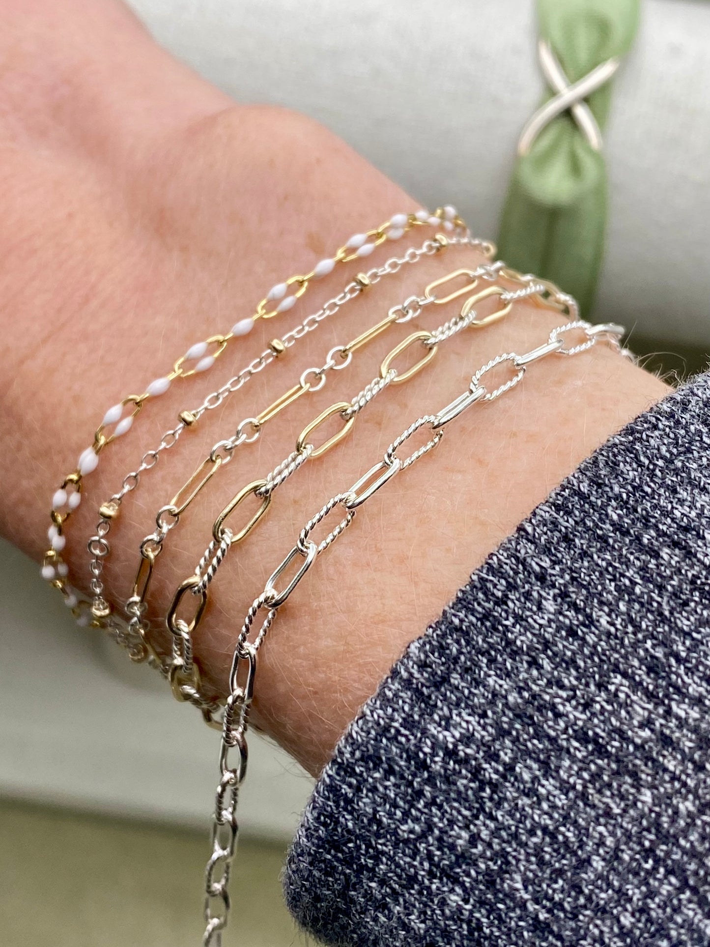 Smooth & Twist Paperclip Chain 3.15mm - C43