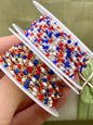 Red White Blue USA Enamel Chain - Dot Cable - E9