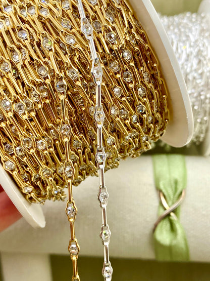“Old Money” Crystal CZ Chain - C51