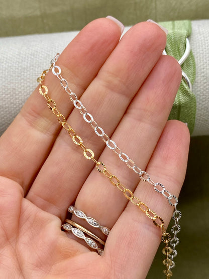 Oval Sunburst Chain - C27