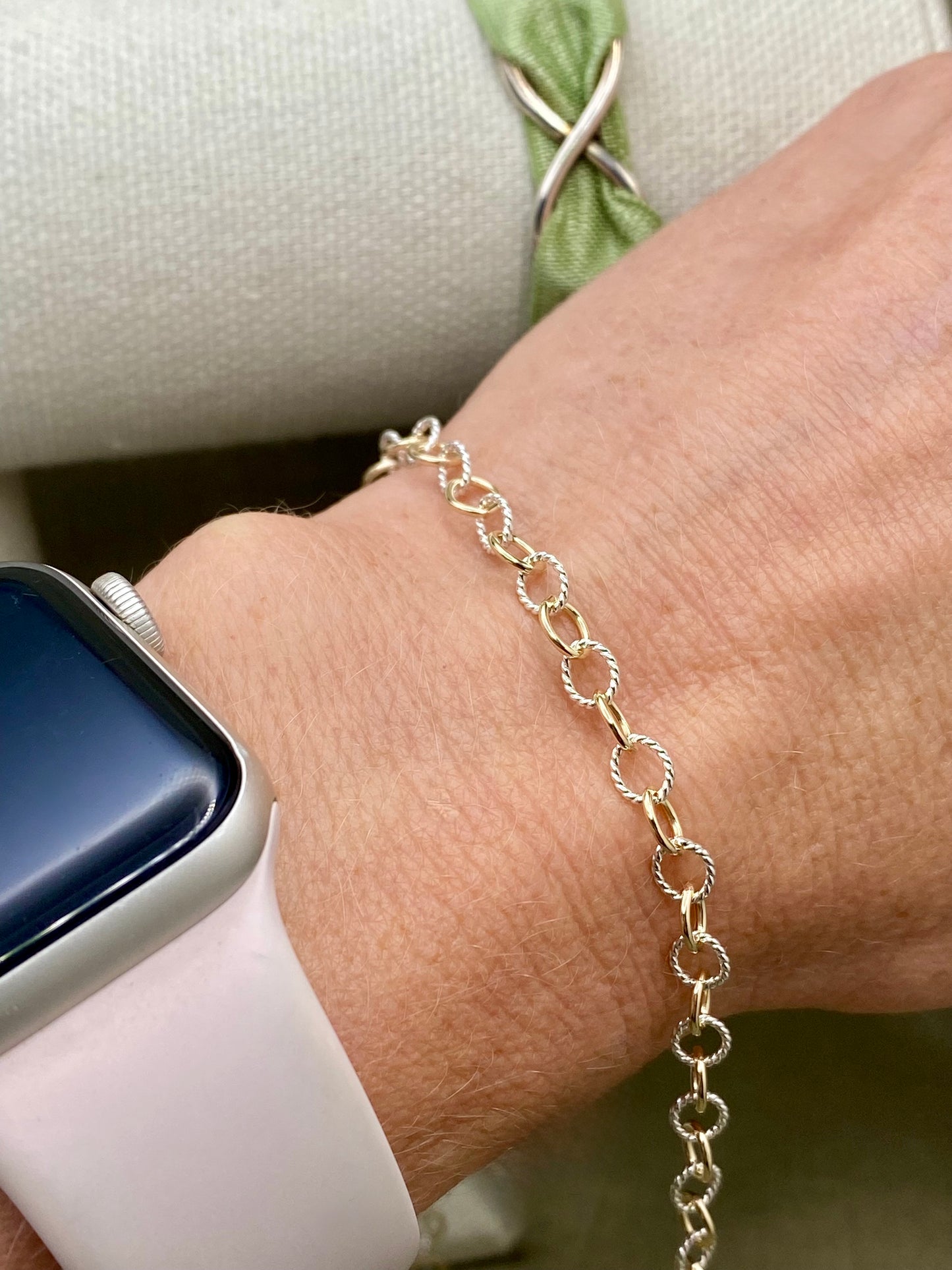 Mixed Metal Chunky Cable Chain - C53