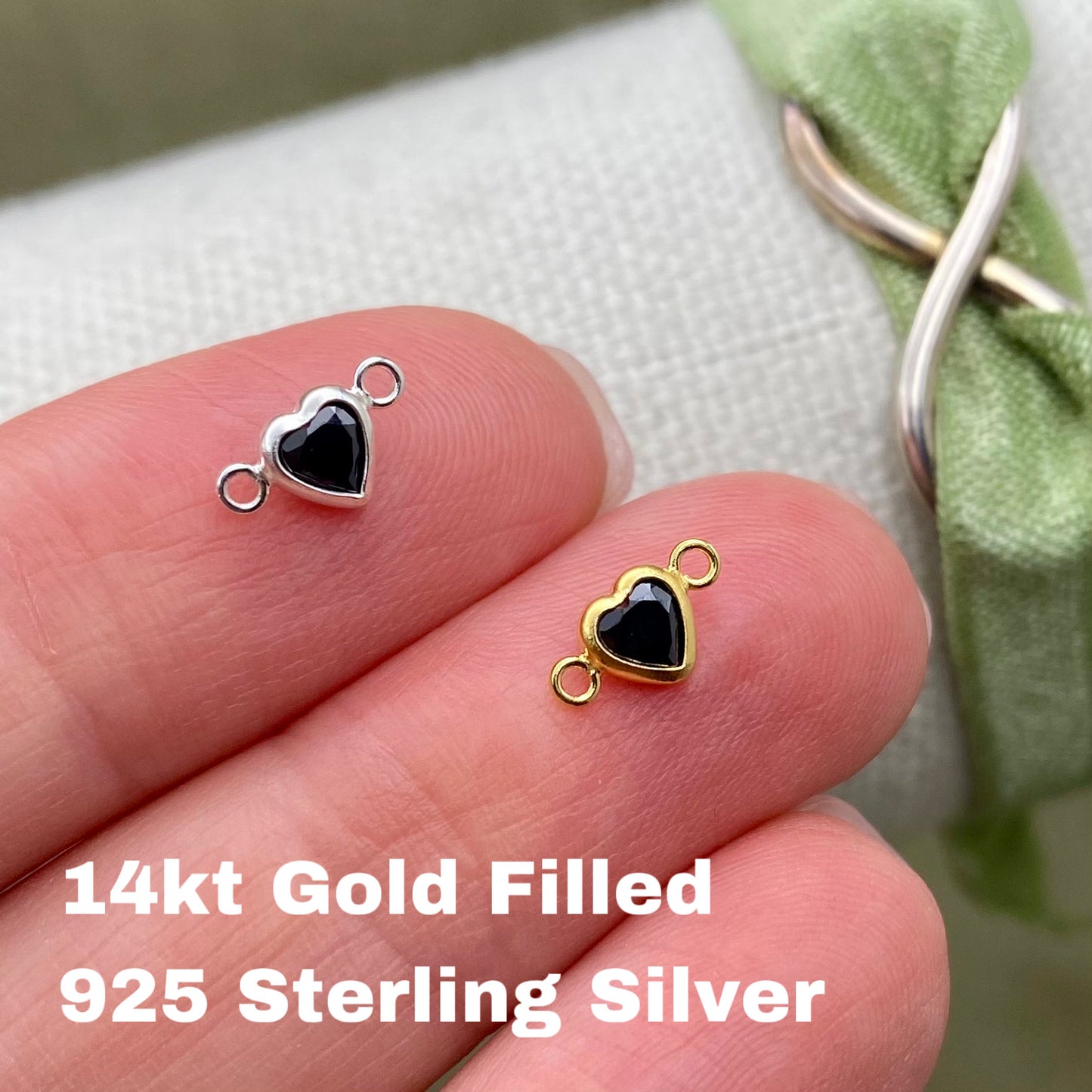 Black Heart Connector - 3 pack - B40