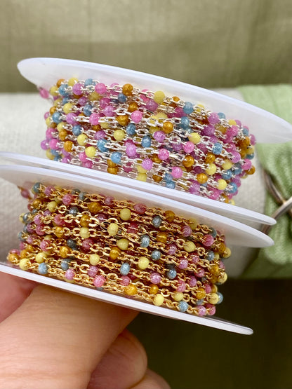 Pixie Dust Enamel Chain - Dot Cable - E20
