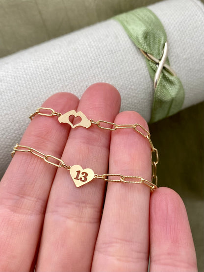 Heart Hands Connectors - 2 Pack - L39