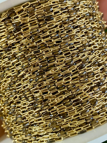 Smoky Espresso Enamel Chain - Sunburst - E28