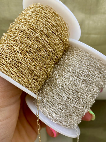 Textured Little Paperclip Chain 1.8mm - C39