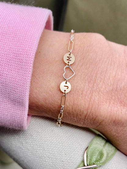 Mini Heart Connectors 7.3mm - 5 Pack - F41