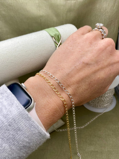 Wide Oval Curb Chain 3.2mm - C45