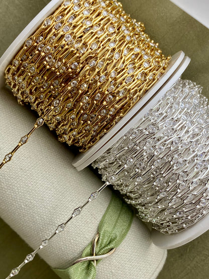 “Old Money” Crystal CZ Chain - C51