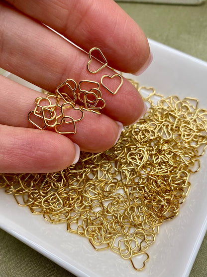 Mini Heart Connectors 7.3mm - 5 Pack - F41