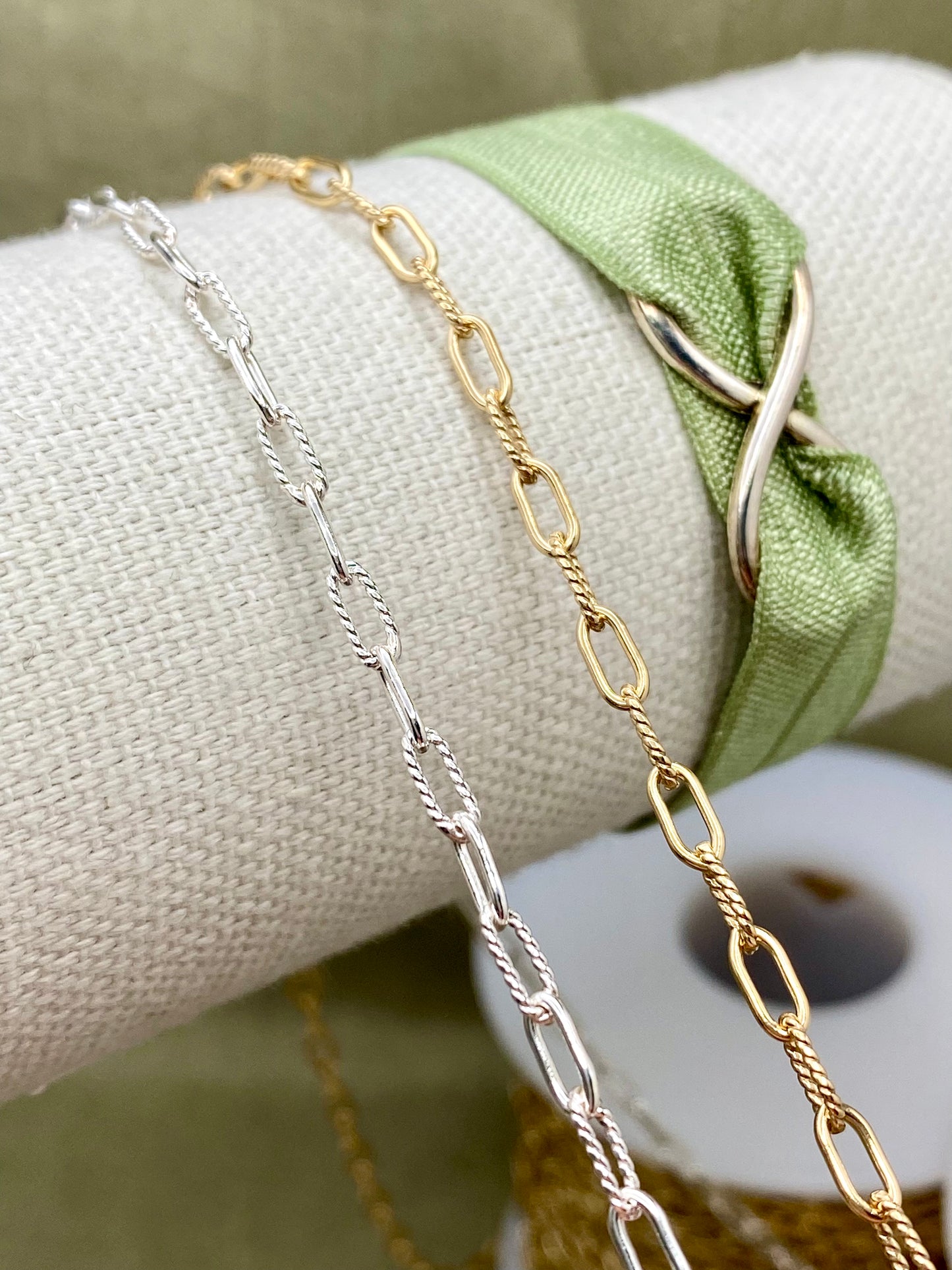 Smooth & Twist Paperclip Chain 3.15mm - C43