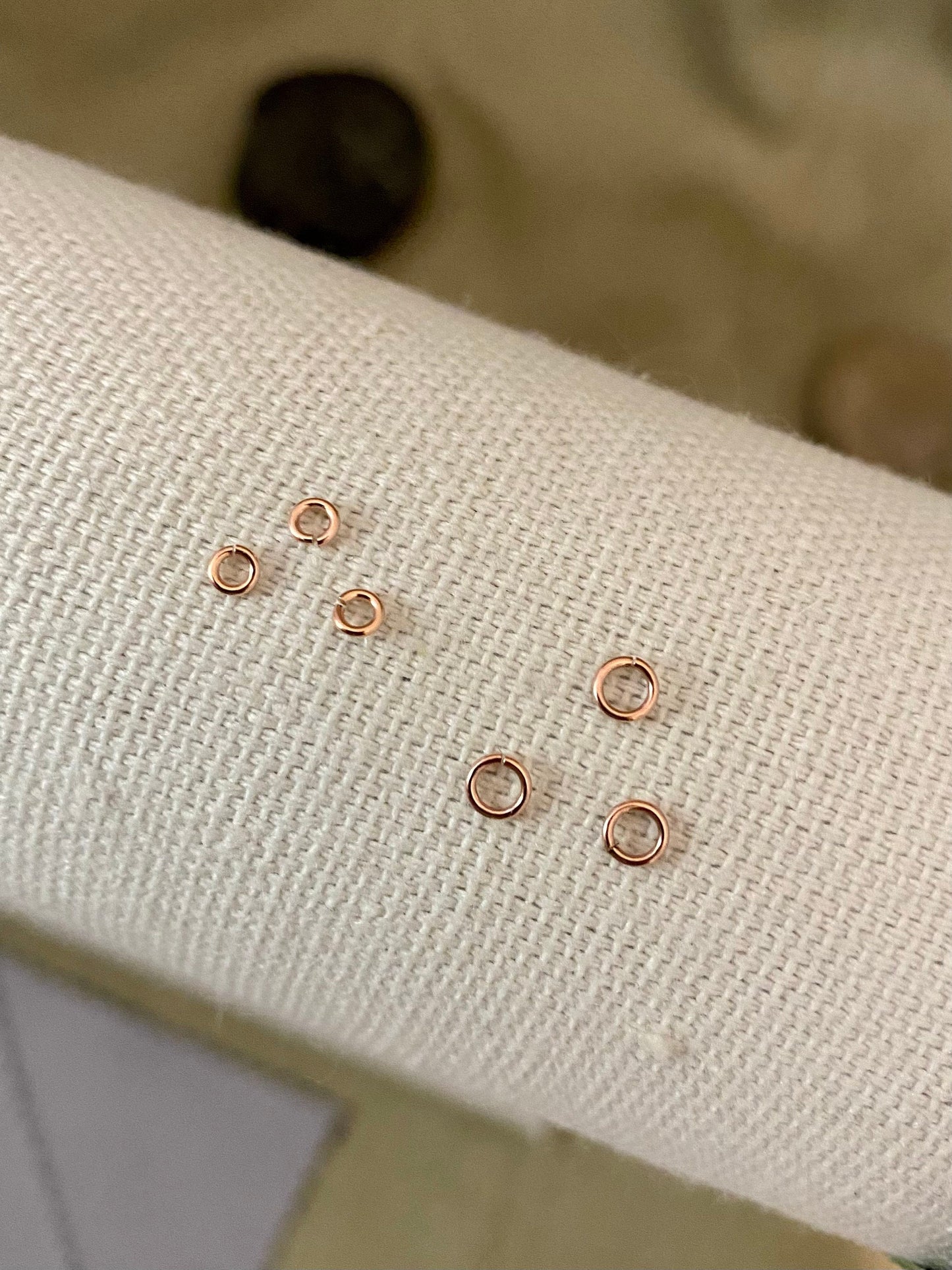 22 gauge 2.8mm & 3.8mm Rose Gold Filled Jumprings - J5 & J7