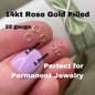 22 gauge 2.8mm & 3.8mm Rose Gold Filled Jumprings - J5 & J7