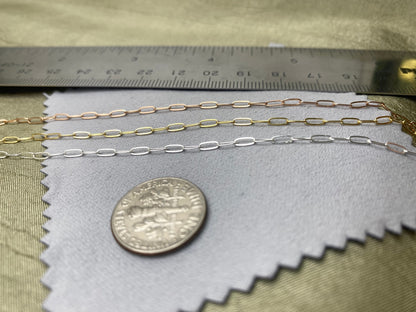Little Paperclip Chain 1.7x4.7mm - C9