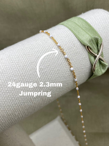 Rainbow Enamel Chain - Dot Cable - E19