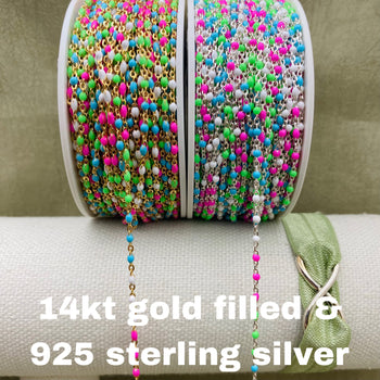 Neon Enamel Chain - Dot Cable -E8