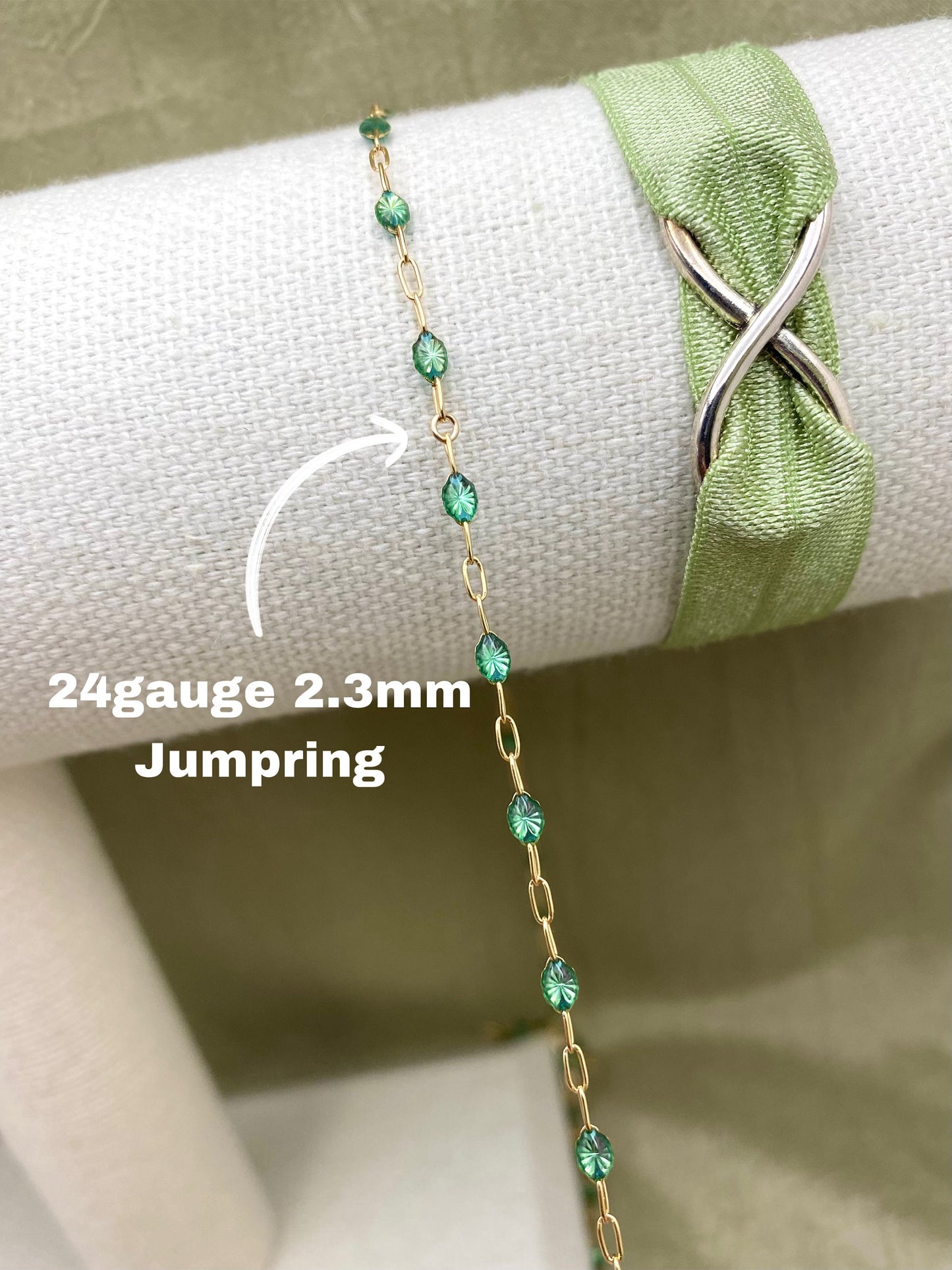Cobalt Blue Enamel Chain - Sunburst - E26