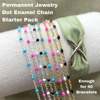 Permanent Jewelry Enamel Chain Starter Pack - The Dot Kit - S6