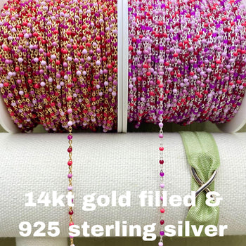 Cupcake Enamel Chain - Dot Cable E22