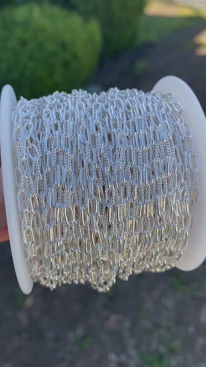 Smooth & Twist Paperclip Chain 3.15mm - C43