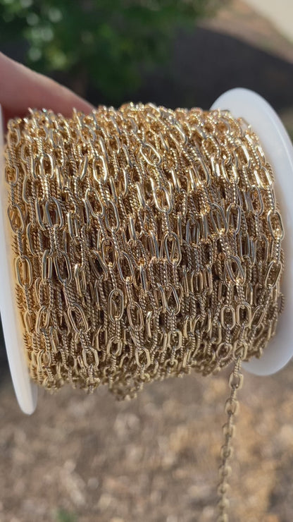 Smooth & Twist Paperclip Chain 3.15mm - C43